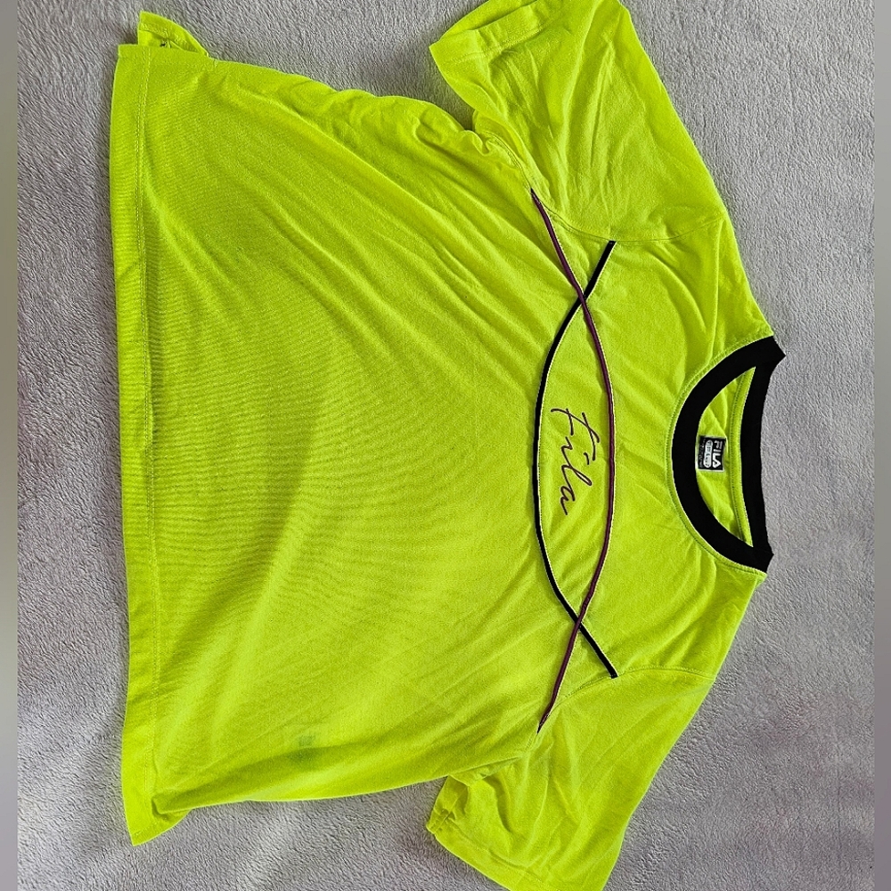 Fila Cropped Neon T-Shirt